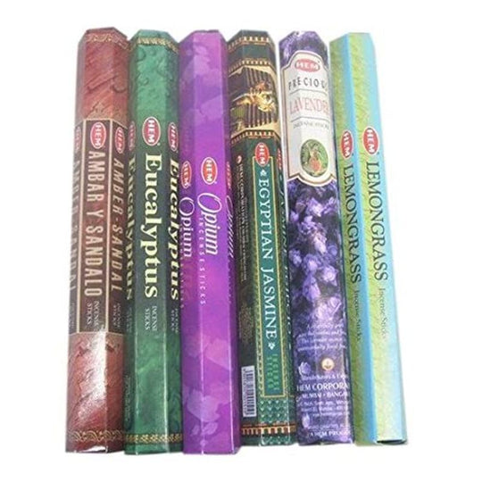 Assorted Fragrance Incense Sticks 6 Pack