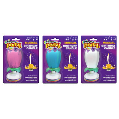 Time to Party Musical Birthday Candle