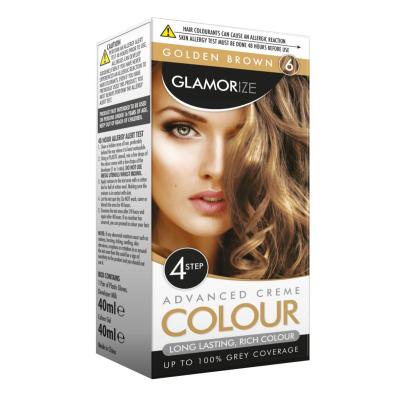 Glamorize Golden Brown Hair Dye Colour No. 6