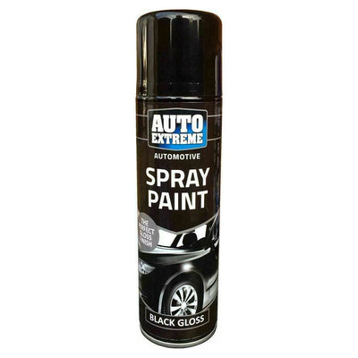 Rapide Auto Extreme Automotive AX Spray Paint Black Gloss 250ml - Case of 12