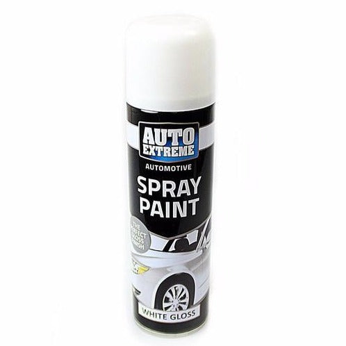 Rapide Auto Extreme Automotive AX Spray Paint White Gloss 250ml - Case of 12