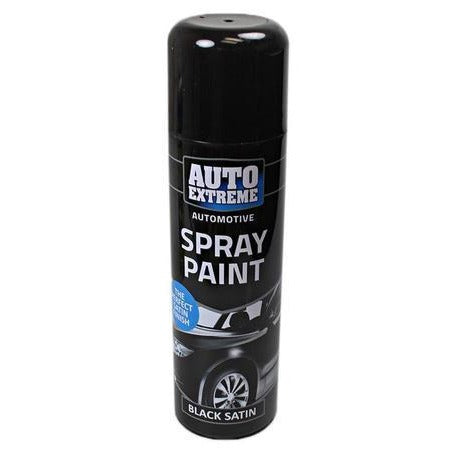 Auto Extreme Spray Paint Black Satin 250ml - Pack of 12