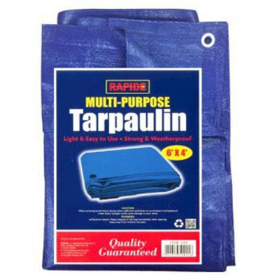 Rapide Multi Purpose Tarpaulin Blue 6ft x 4ft
