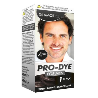 Glamorize Men's Black Hair Dye Colour No. 1