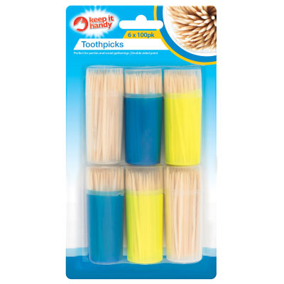 Keep It Handy Toothpicks in Holder 6pk