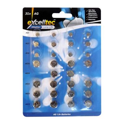 Excelltec Batteries Alkaline AG 30 Pack