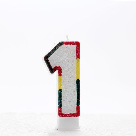 Multicolour Number 1 Candle - Case of 6