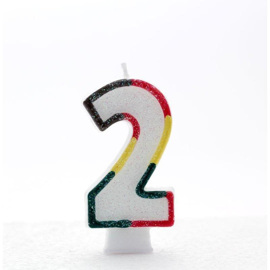 Multicolour Number 2 Candle - Case of 6