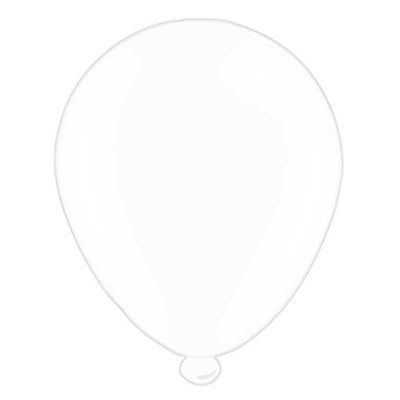 White Latex Balloons x 6 pks of 8 balloons (1/48)