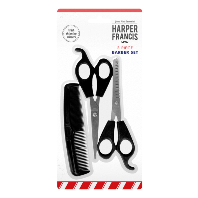 Harper Francis Hair Dressing Barber Set 3 Pack