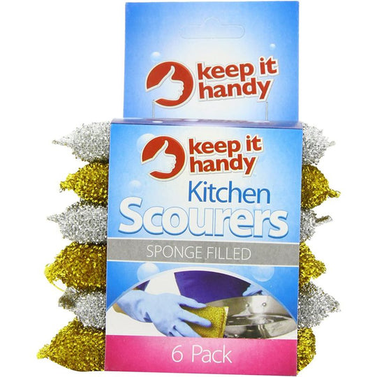 Keep It Handy Sponge Filled Scourers 5 Pack