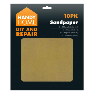 Handy Homes Sandpaper 10 Pack