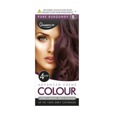 Glamorize Pure Burgundy Hair Dye Colour No. 8