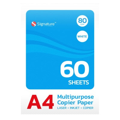 Signature A4 Multipurpose Copier Paper 60 Sheets