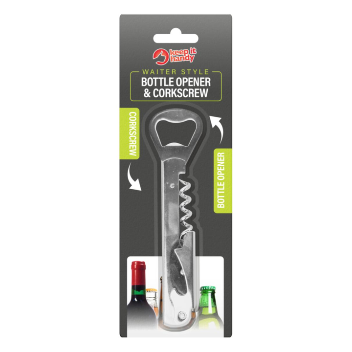 Bottle Opener & Corkscrew