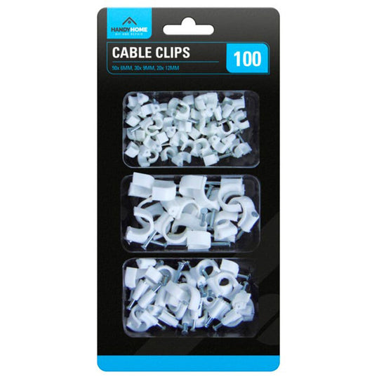 Handy Home Cable Clips 100 pack
