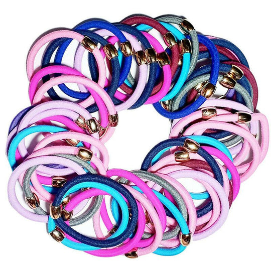 Assorted Colour Pony Tails 48 Pack