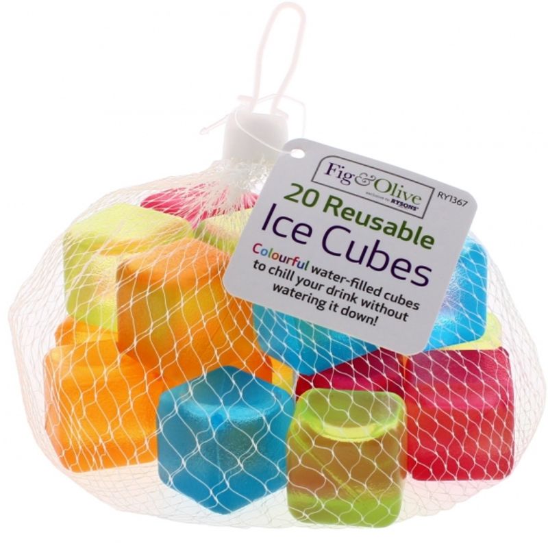 Plastic Reusable Ice Cubes 20 Pack Wholesale