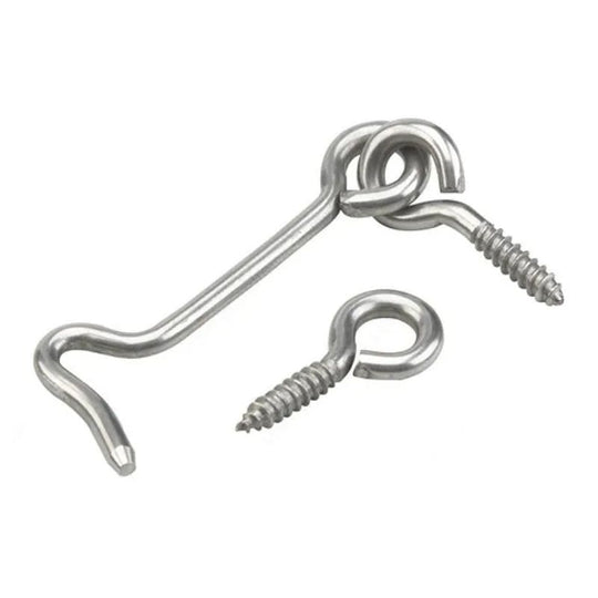 Value Pack Gate Hooks & Eyes 100mm