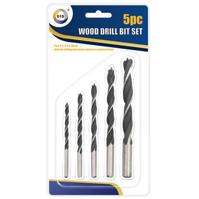 DID Wood Drill Bit Set 5 Piece