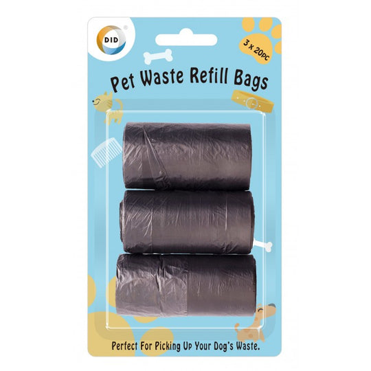 Pet Waste Bag Refills Black 3 Pack