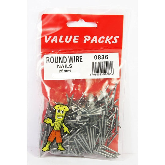 Round Wire Nails 25Mm