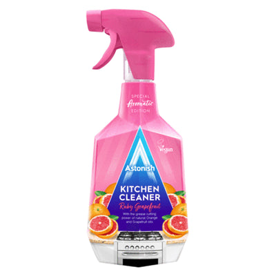 Astonish Kitchen Cleaner Ruby Grapefruit Spray 750ml - Case of 12