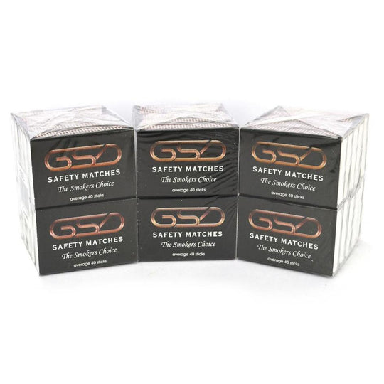 GSD Safety Small Matches 40 Pack - Case of 100