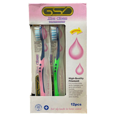 GSD Xtra Clean Toothbrush - Case of 12