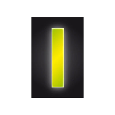 Number Sticker Yellow High Visibility Reflective 3” - Number 1