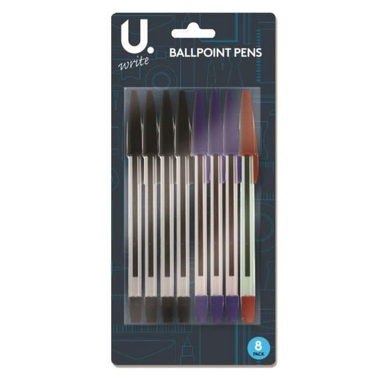 Ballpoint Pens 8 Pack