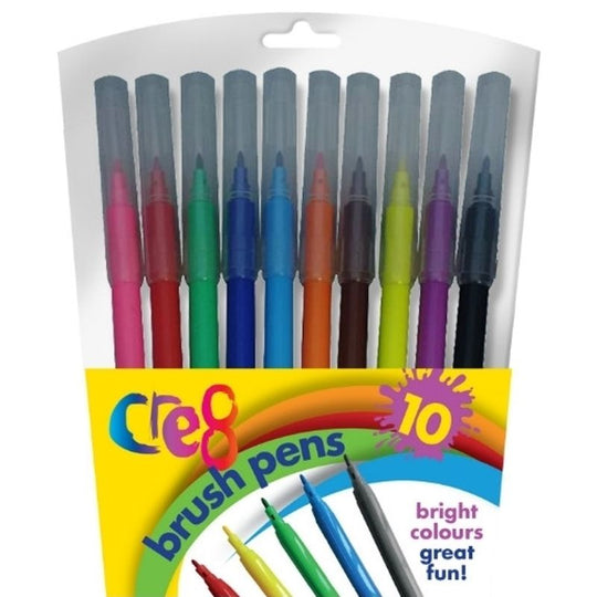 Cre8 Brush Pen Marker 10 Pack