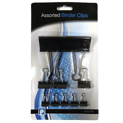 Assorted Binder Clips 9pk