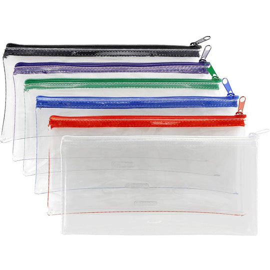 Clear Exam Pencil Case 8"