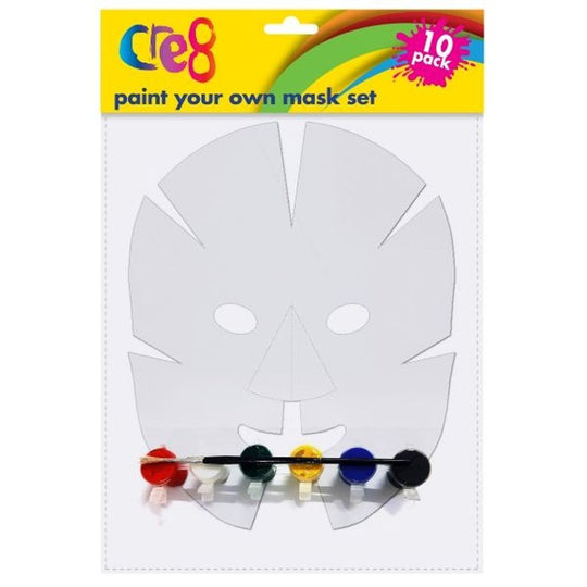 Cre8 Paint Your Own Mask Set 10 Pack