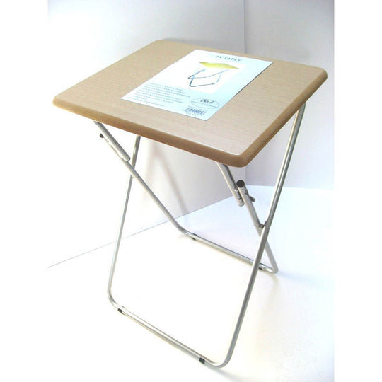 Folding TV Table MDF Beech