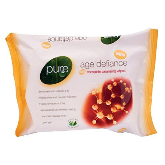 Pure Age Defiance Cleansing Wipes 25 Pack