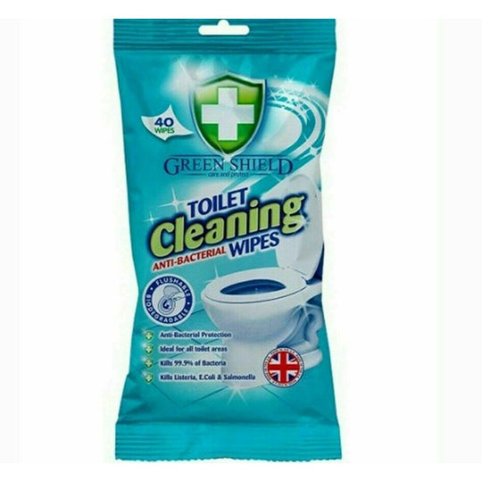 Green Shield Toilet Cleaning Wipes 40's
