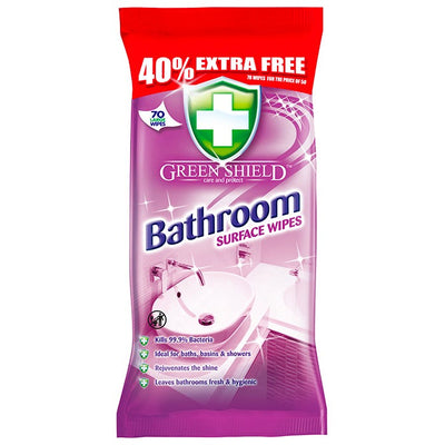 Green Shield Bathroom Surface Wipes 70 Pack