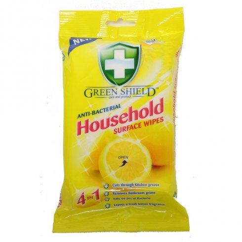 Green Shield Anti-Bacterial Household Surface Wipes 70 Pack