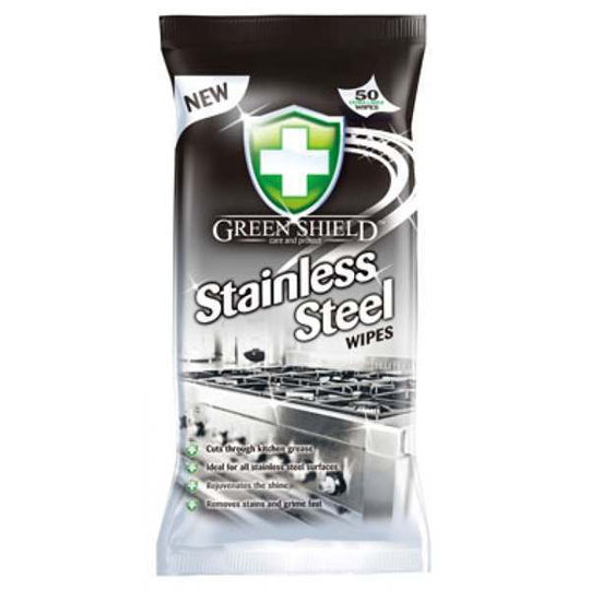 Green Shield Stainless Steel Wipes 70 Pack