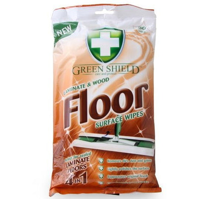 Green Shield Laminate & Wood Floor Surface Wipes 30 Pack - Case of 12