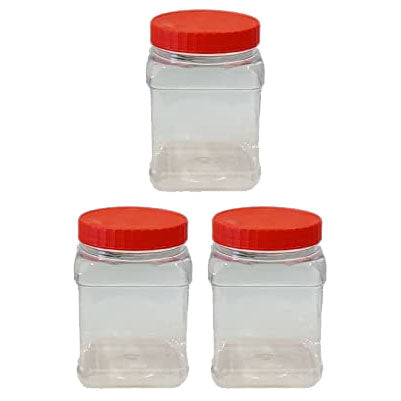 Sunpet Food Storage Containers Square 750ml 3 Pack