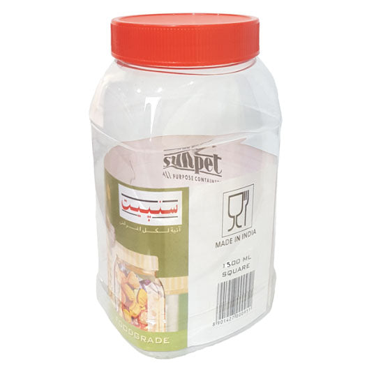 Sunpet Food Storage Container Square 1500ml