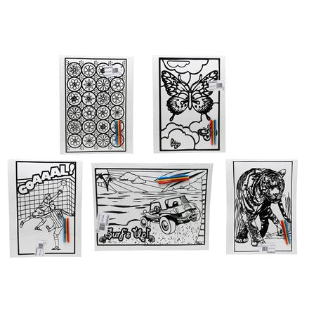 Large Colouring Emojis Boards - Case of 12