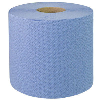 Abzorbex Blue Value Centrefeed Paper Tissue 6 Roll Pack