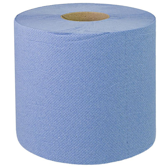 Abzorbex Blue Value Centrefeed Paper Tissue 6 Roll Pack