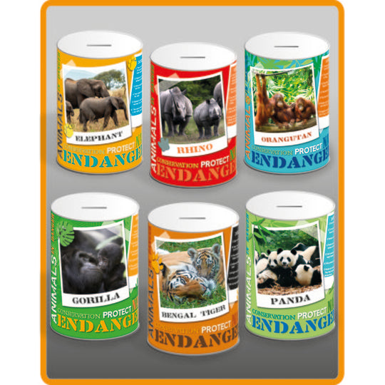 Endangered Species Money Tins