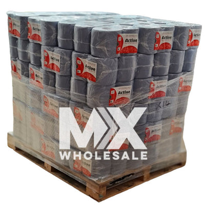 Half Pallet Deal : 21 x Active Blue Value Centrefeed Roll 6 Pack Paper Tissue