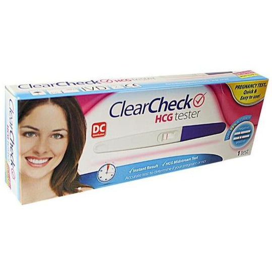 Clear Check HCQ Pregnancy Tester 1 Test - Case of 6
